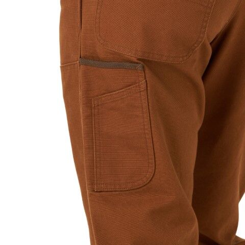 Wrangler Men's Relaxed Fit Riggs Workwear Mason Canvas Pant in Toffee Brown