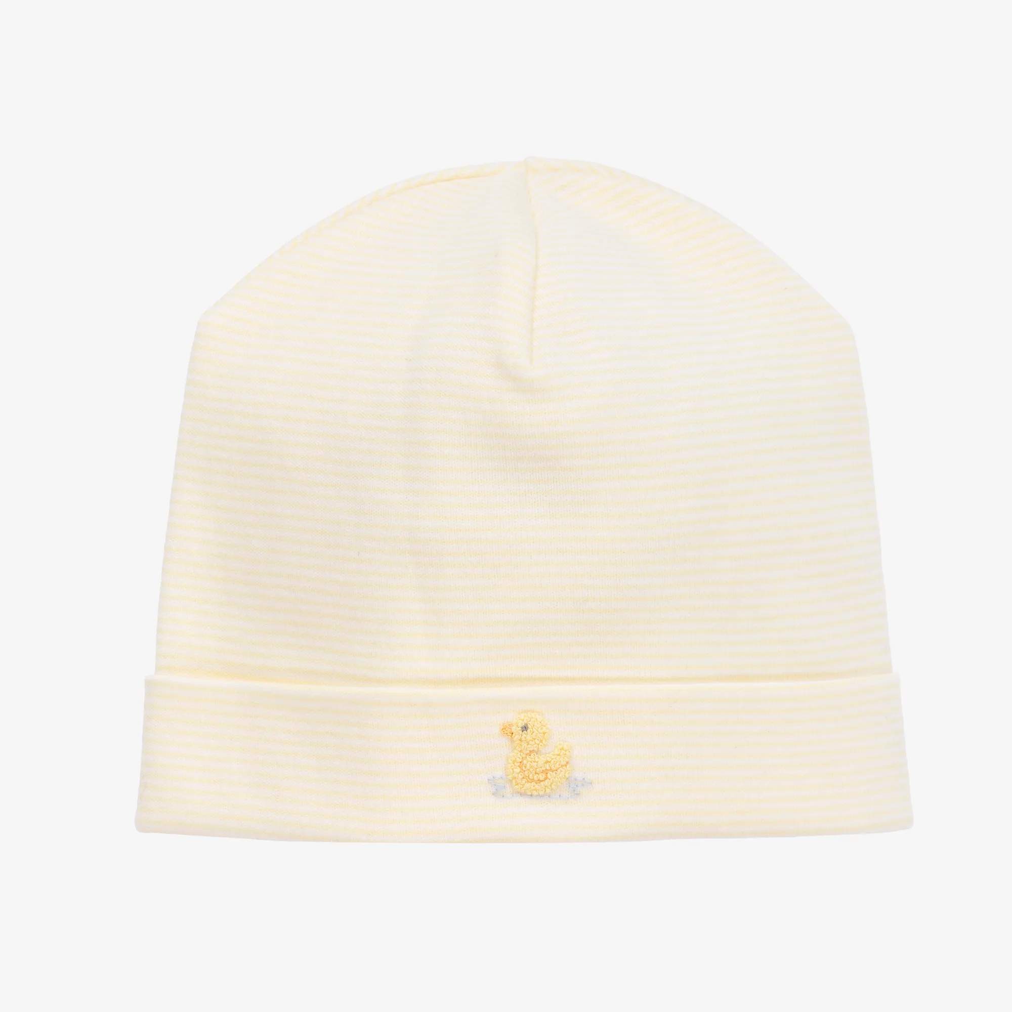 Yellow Duckling Pima Cotton Layette Hat